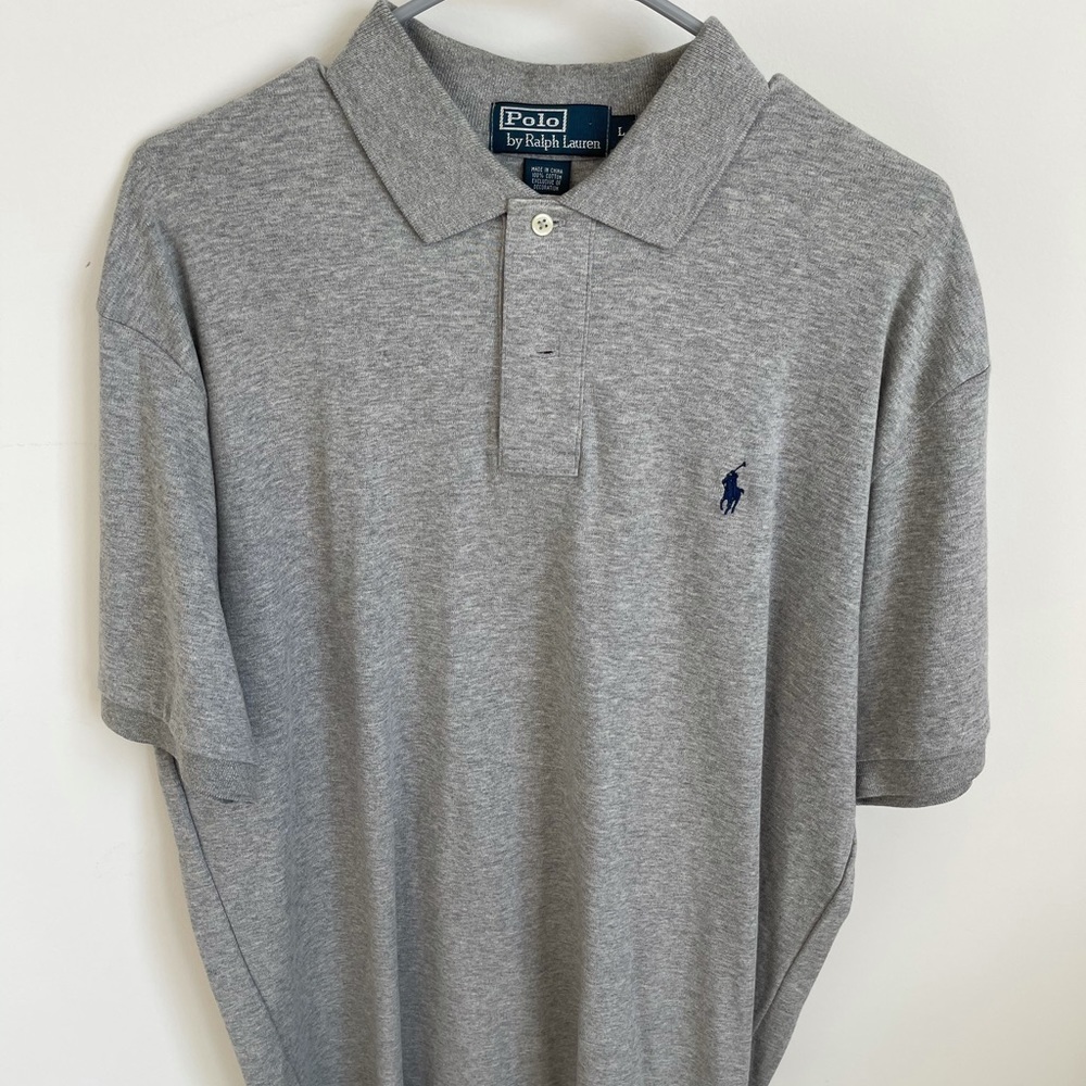 Polo by Ralph Lauren grey w/navy horse size Large